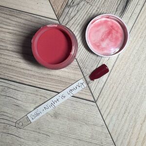 Rossi Nails Deep Red Dip Powder in Night Is Young F170